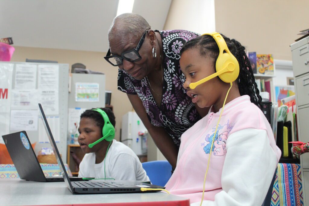 Amira in use at a YWCA Central Carolinas Youth Learning Center.